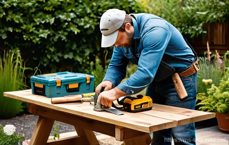 수공구와 전동공구 차이점 - **Prompt:** A sequence depicting the journey of learning and skill development in DIY. In the foregr...