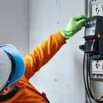 전기공사 필수 공구 리스트 - **Prompt 1: Safe Electrical Work with Insulated Tools**
"A bright, well-lit indoor scene depicti...