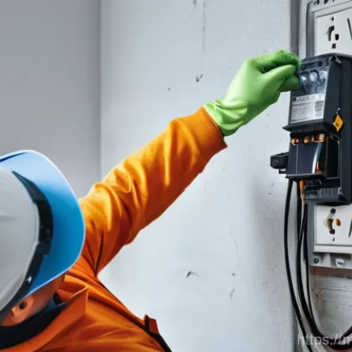 Home 26 전기공사 필수 공구 리스트 - **Prompt 1: Safe Electrical Work with Insulated Tools**
"A bright, well-lit indoor scene depicti...