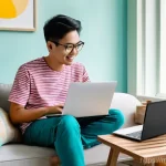 온라인 철물점과 오프라인 철물점 차이 - **Prompt:** A cozy and modern Malaysian living room with a large window showing a glimpse of a tropi...