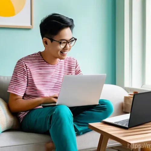 Home 25 온라인 철물점과 오프라인 철물점 차이 - **Prompt:** A cozy and modern Malaysian living room with a large window showing a glimpse of a tropi...